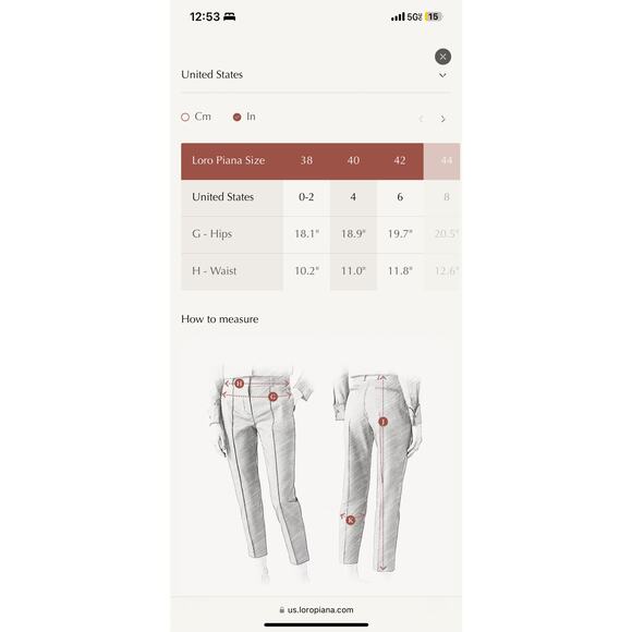 Loro Piana grey 100% silk tapered trouser pants sz 40 US 4 - Picture 10 of 10